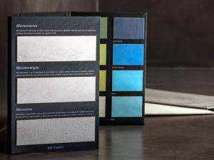 Catálogo con muestras naturales de colores de microcemento más 3 muestras de acabados