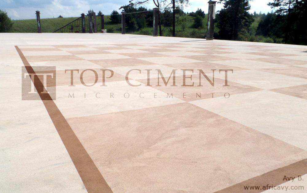 Pavimento continuo decorativo microcemento Microstone en exterior
