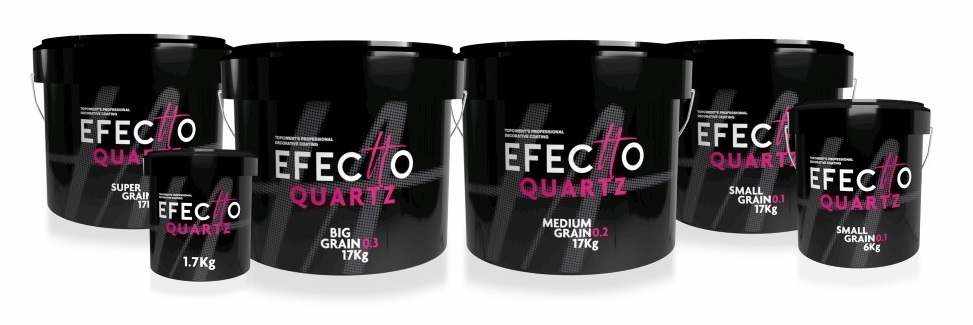 Ready-to-use Effecto Quartz microcement range