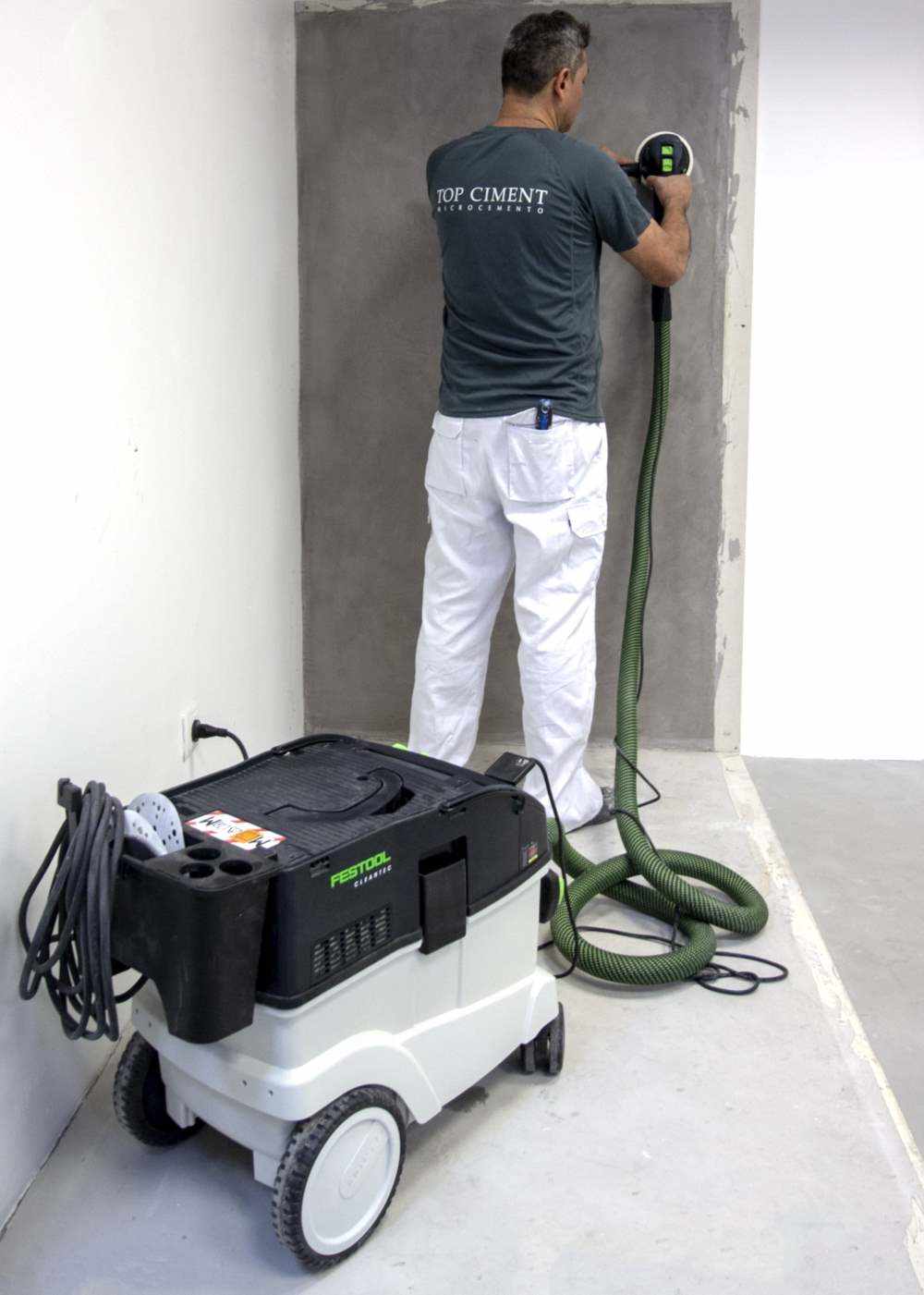 Festool's CLEANTEC mobile systems ideal for microcement