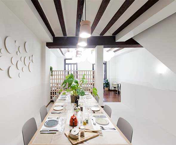 proyecto alacena borja restaurante con microcemento