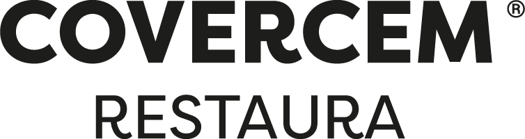 Logo de mortero reparador Covercem® Restaura