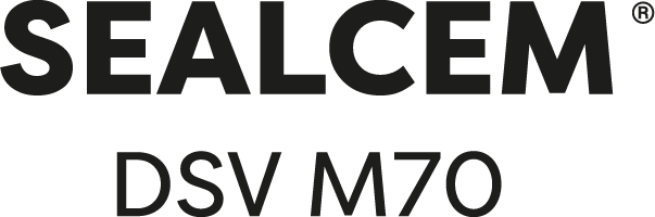 Logo lakka painetulle betonille Sealcem® DSV M70r