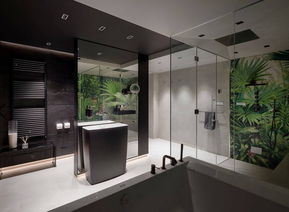 Hotel in Sydney with large bathroom in microcement 