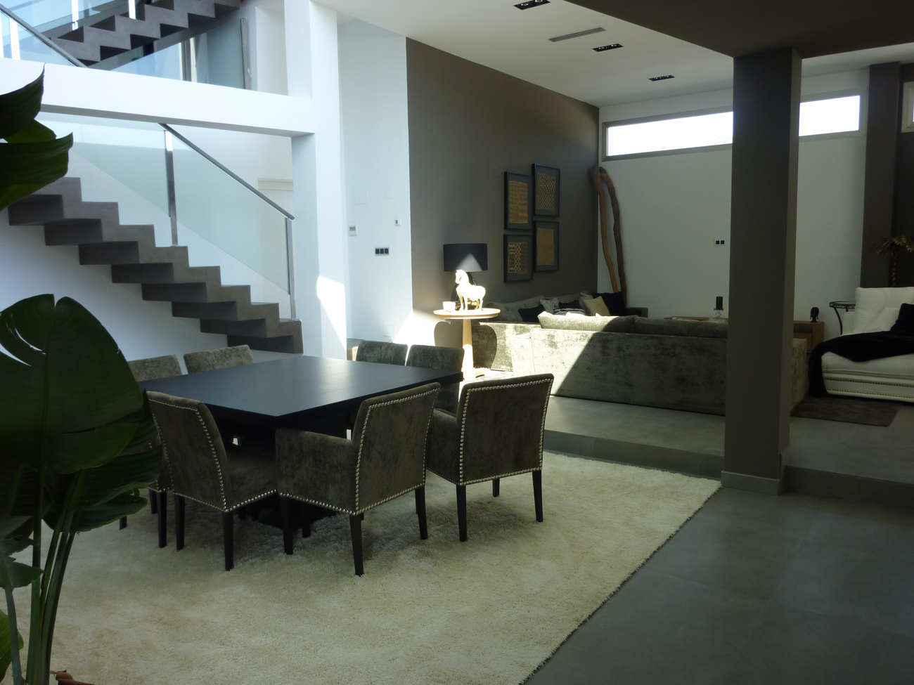 vivienda con suelo, pared y escaleras de microcemento en Bilbao vivienda con suelo, pared y escaleras de microcemento en Bilbao