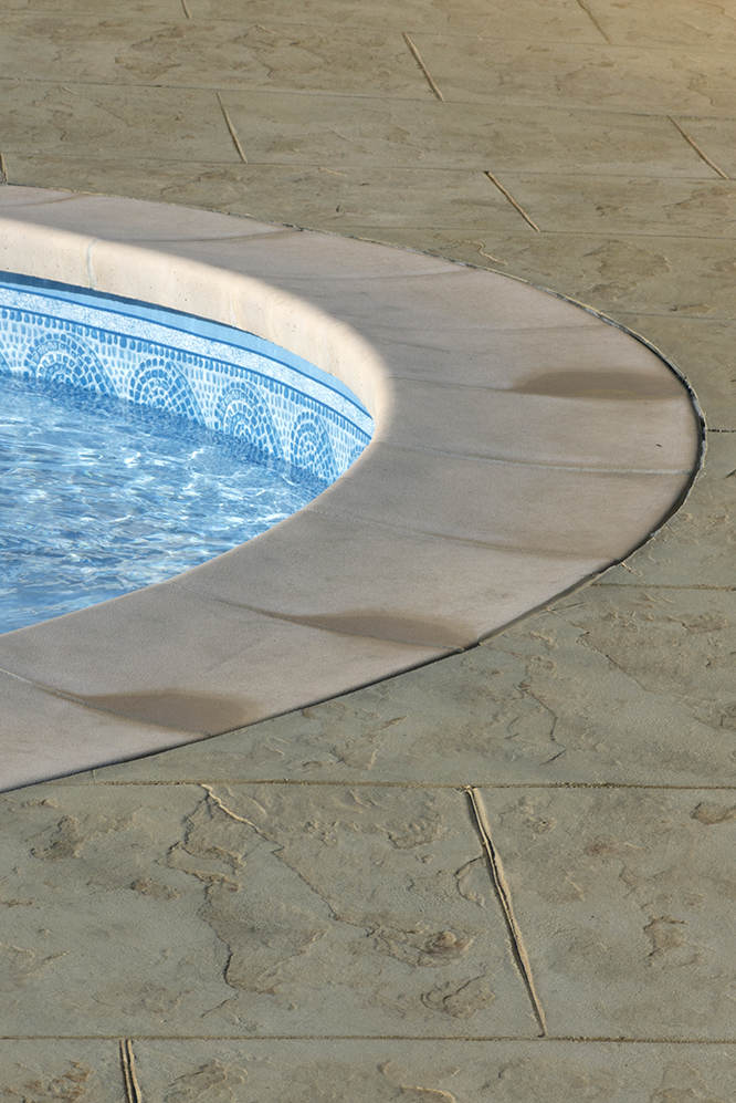 stamped concrete floor in swimming pool area stamped concrete floor in swimming pool area