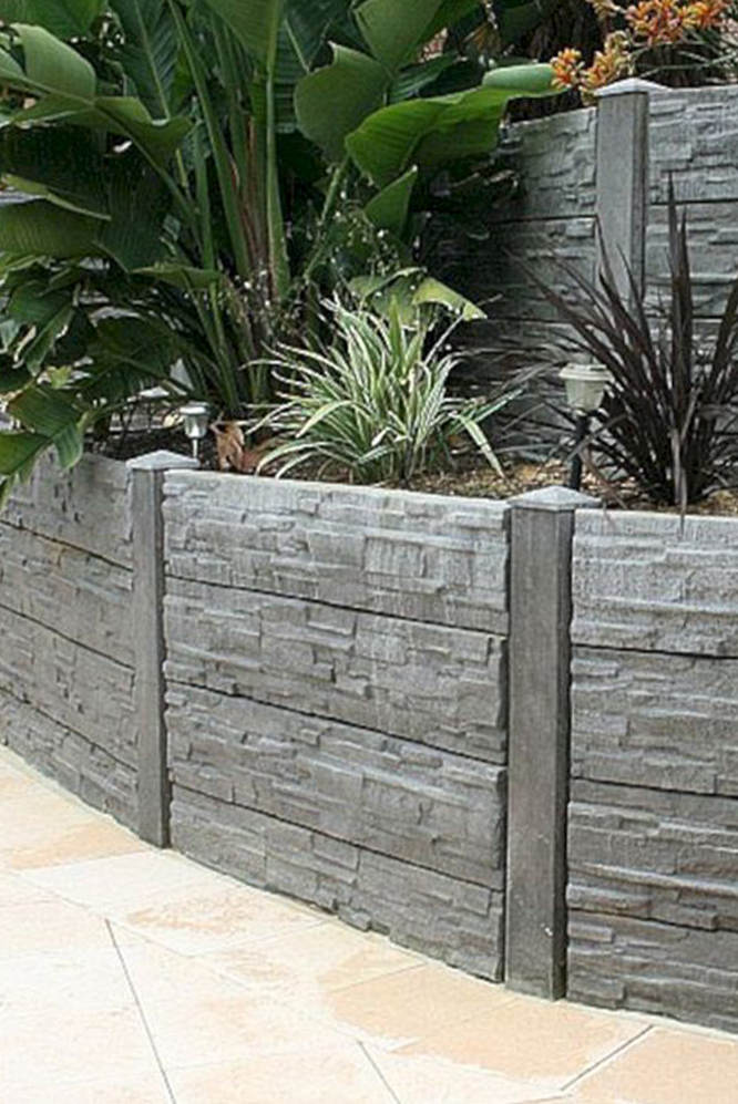 vertical stamped concrete in the garden vertical stamped concrete in the garden