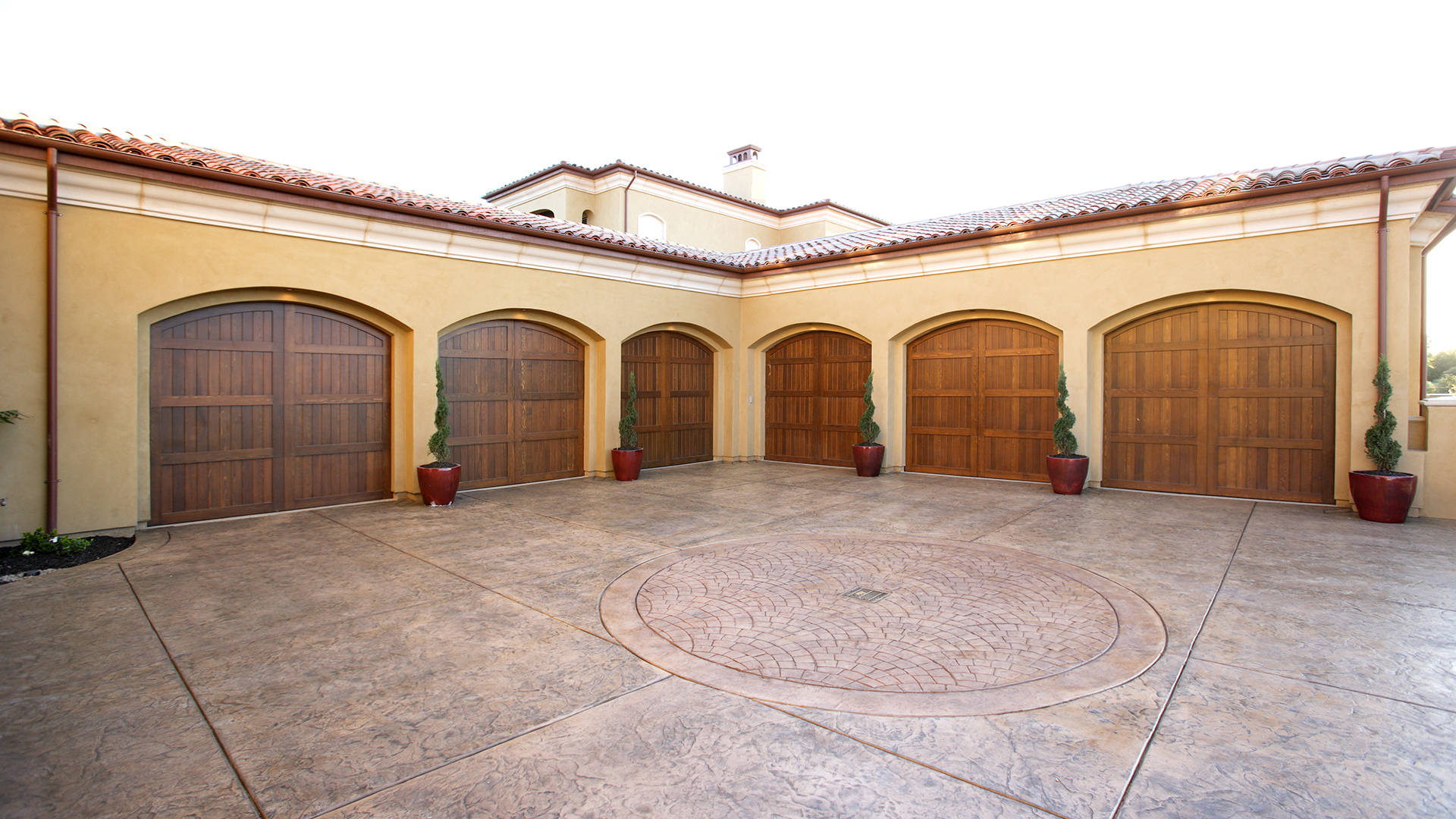 farm with stamped concrete floor finca with stamped concrete floor