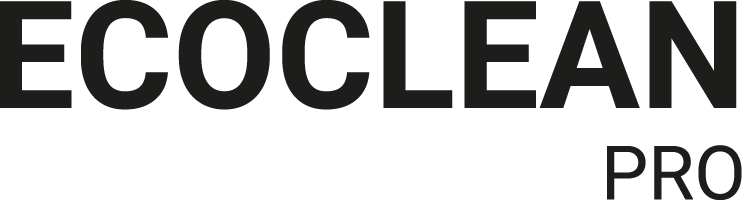 Logo van de Ecoclean Pro geprinte betonreiniger